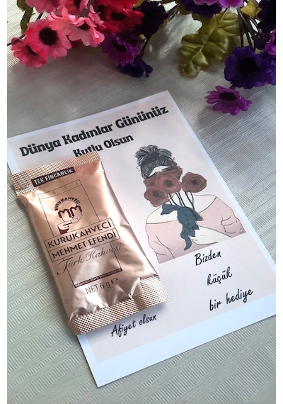Kurukahveci Mehmet Efendi 8 Mart Kadınlar Günü Hediye Türk Kahvesi Jelatinli 25 x 6 G