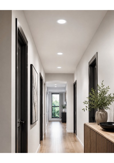 18w Slim Panel Led Spot Beyaz Işık İç Çap 20,5 Cm Dış Çap 22 Cm 1530 Lümen 2 Adet