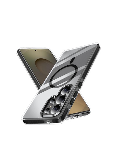 Wavy-bumper Samsung Galaxy S25 Ultra İçin Kılıf Manyetik Magsafe İle Uyumlu S25 Ultra Koruyucu Sararma Karşıtı Güçlü Manyetikli Tpu+pc Bumper Hybrid Tasarımlı Samsung S25 Ultra Kılıfı