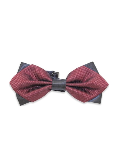 Fitmens Erkek Papyon Armür Desenli Pn03 - Bordo Siyah - Bordo Siyah Bordo - Siyah