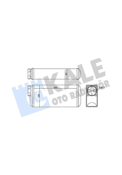Kale 354950 Kalorifer Radyatörü - Skoda Favorit 1990-1994 1.3 X,lx,glx 6u0819030a - 097916027h - 115972071