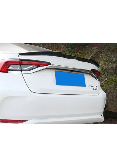 Toyota Corolla Uyumlu Spoiler Bagaj Üstü Yarasa Abs Parlak Siyah 2019-