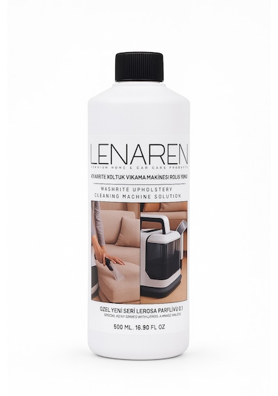 Lenaren Washrite Halı Ve Koltuk Yıkama Makinesi Şampuanı 500 Ml Konsantre Leke Çıkarıcı Etkili Düşük Köpüklü Döşeme Temizleyici Tekli