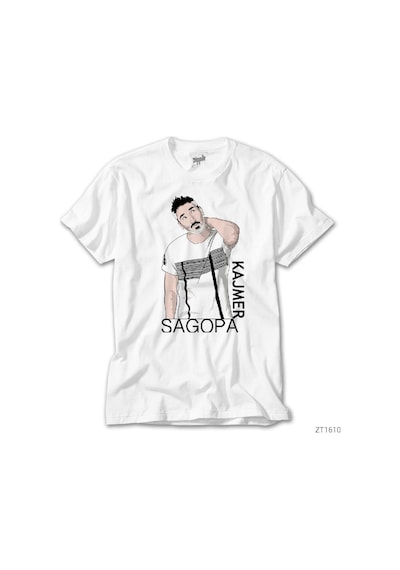 Sagopa Kajmer Cartoon Beyaz Tişört