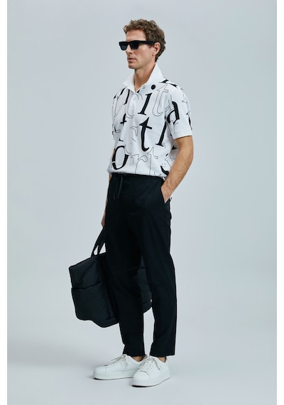 Lufian 111040219 Dıamond Smart Erkek Polo Tişört Erkek T-shirt Beyaz