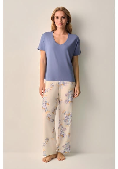 Suwen Lina Pijama Takımı Sh266096601185 Bej