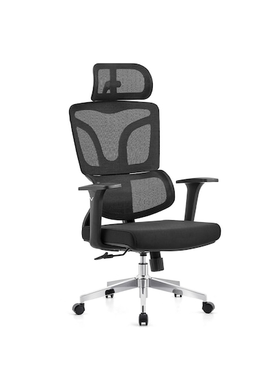 Ofisbazaar Lilium Fabrik Ofis Koltuğu 3d Kollu, Çift Kollu Mekanizma Siyah