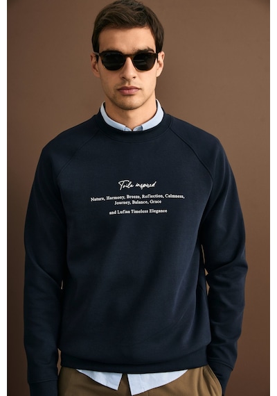 Lufian Cole Erkek Sweatshirt 112030199 Lacivert