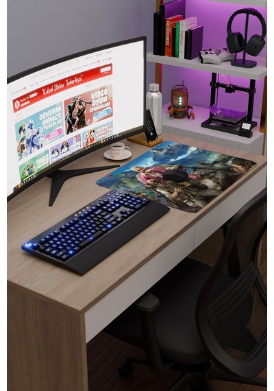Far Cry Kaymaz Dikişli Kauçuk Oyuncu Mousepad V4 - 48x40 Xl Gaming Mouse Pad Fare Altlığı