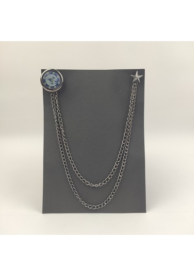 Çini Desenli Gümüş Ceket Iğnesi (540386190) Gümüş