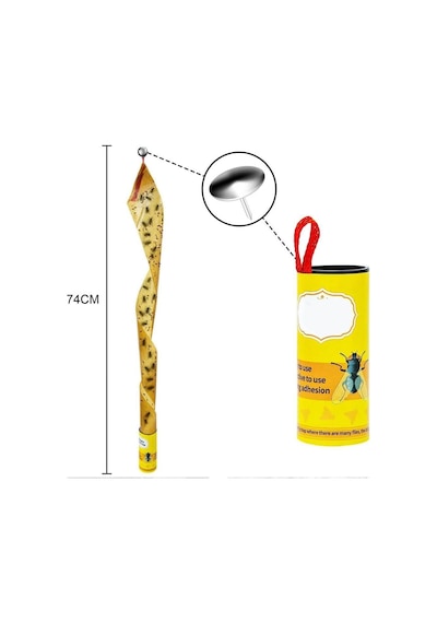 Transformacion 12 Adet Yapışkanlı Sinek Kapanı 74 Cm 716516