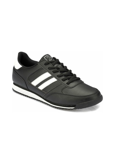 Tramor Pu Kinetix Erkek Sneaker Spor Ayakkabı-Siyah