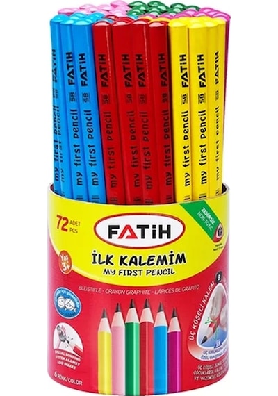 FATİH JUMBO İLK KALEMİM R.GÖVDE KURŞUN KALEM 72 Lİ 12040