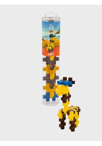 Plus - Plus Minecraft Temalı Silindir Kutuda Big Giraffe - Büyük Zürafa Lego Yapı Oyuncağı