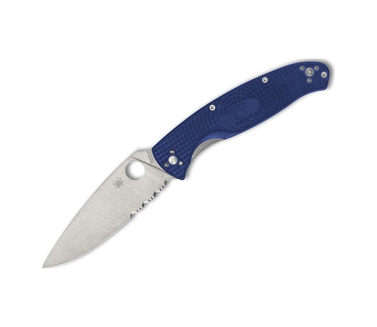 Spyderco Resilience Blue Lightweight Cpm S35vn Combinationedge Kamp Çakı Mavi