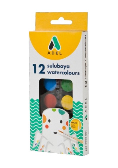 Adel Suluboya 30mm 12 Renk Karışık