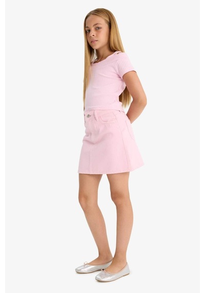 Defacto Kız Çocuk Gabardin Etek E2649a825smpn666 Pembe