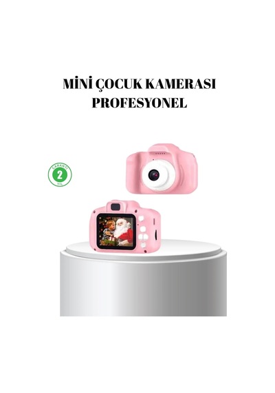 Ers Pembe Mini 1080p Hd Çocuk Kamera 8mp, Video Kaydı,tf Kart Destekli