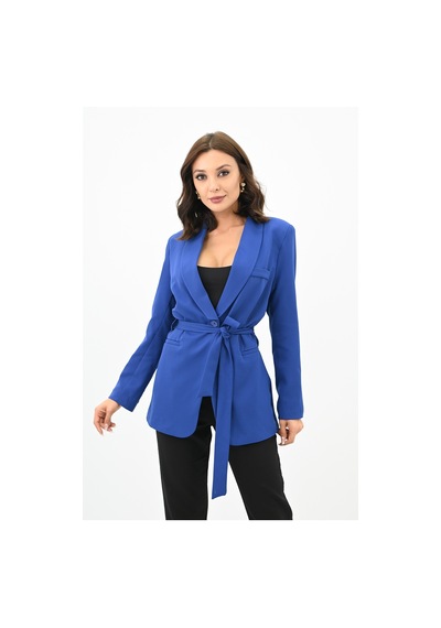 Kadın Kuşaklı Blazer Ceket 9004-1-24 001
