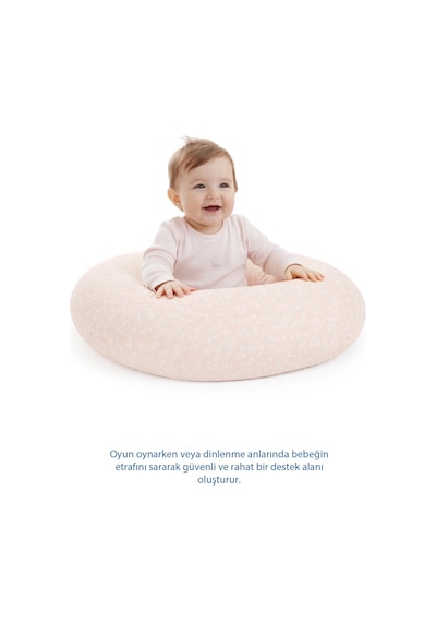 Babyjem Emzirme Ve Destek Minderi Somon Çiçek