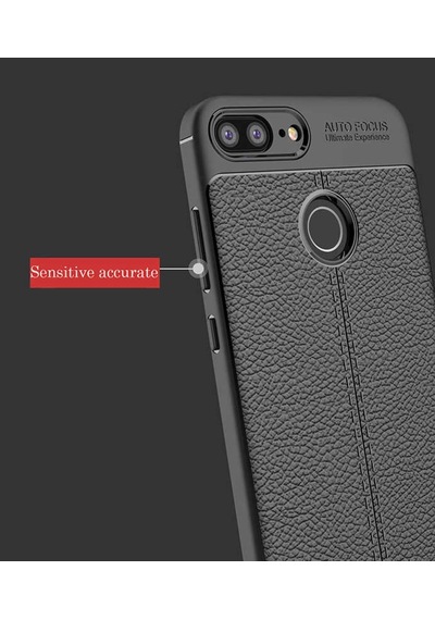 Huawei P Smart Kılıf Zore Niss Deri Desenli Silikon Kılıf (500612679)