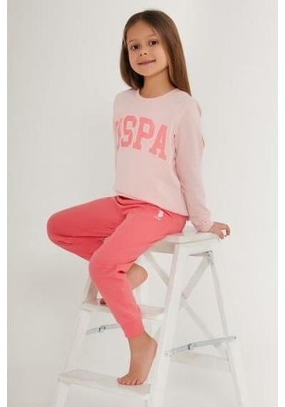Yasin Tekstil Kız Çocuk İkili Takım Pudra