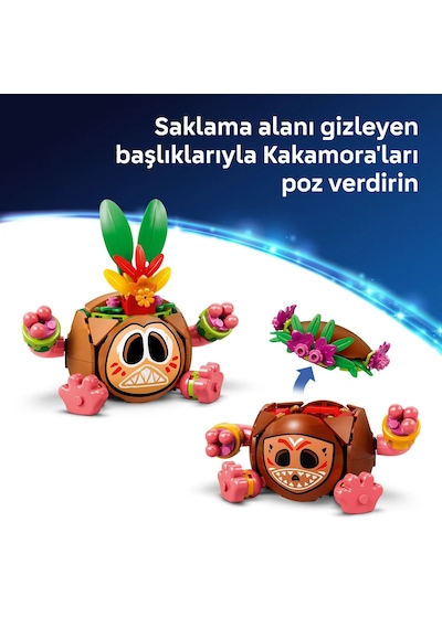 LEGO® ǀ Disney Moana Kakamora 43293 - 9 Yaş ve Üzeri Çocuklar için Film Aksesuarları İçeren Oyuncak Yapım Seti (407 Parça)