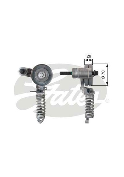GATES T38344 V KAYIS GERGI RULMANI ASTRA G CORSA B C COMBO  93-00