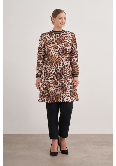 Aker 24aw15756112 Büyük Beden Tunik 24aw15756112 007 Kahverengi