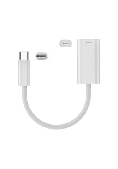 Type C To Lightning Kulaklık Dönüştürücü Hızlı Şarj İpad Yuva Çevirici Müzik Dinleme Arama Otgklk