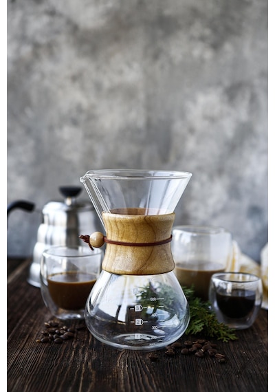 Black Goat Ahşap Tutacaklı Chemex 600 ML
