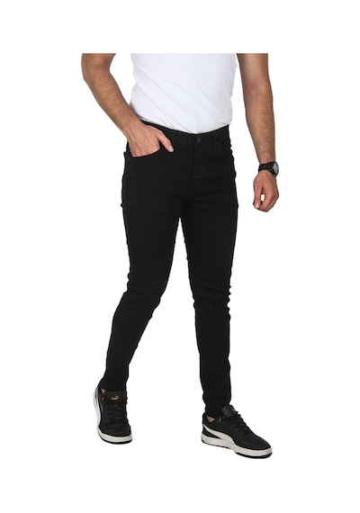 Deepsea Erkek Siyah Skinny Kesim Kot Jean Pantolon 2004157 Siyah