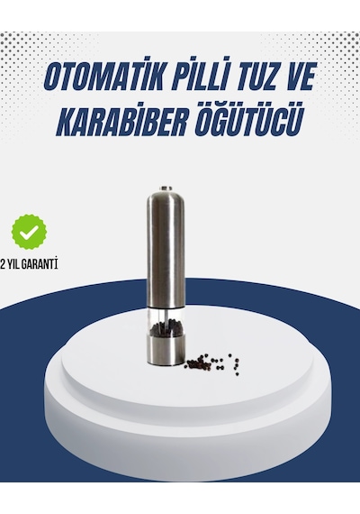 Otomatik Baharat Değirmeni Paslanmaz Gövde Ergonomik Tasarım Çok Renkli