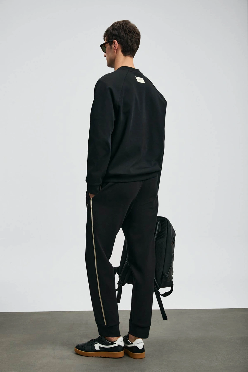 Lufian Cosmo Siyah Erkek Sweatshirt 112030181 Siyah