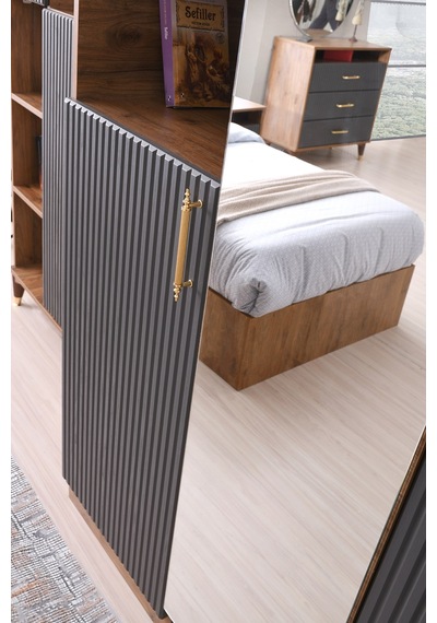 Asos Mdf Dolap Antrasit