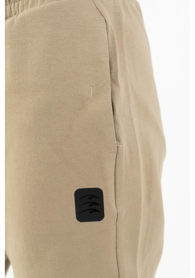 Maraton Sportswear Comfort Kadın Dönüşlü Paça Basic Açık Vizon Eşofman Altı 22163-açık Vizon Açık Vizon