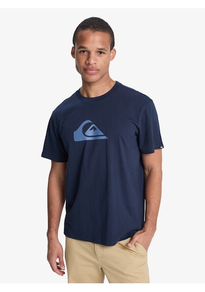 Quiksilver Quıksılver Ev Comp Logo Erkek Total Eclipse - Solid T-shırt Eqyzt08182-6800 Lacivert
