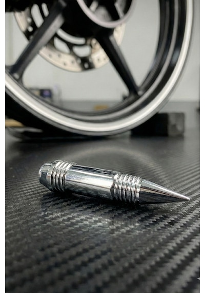 Motosiklet Sibop Kapağı Aksesuarı Krom 2 Li Set Universal Lastik Uyumlu