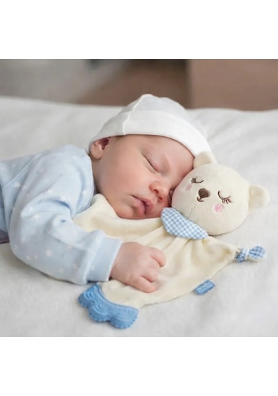 Babyjem Diş Kaşıyıcılı Sevimli Uyku Arkadaşım Mavi