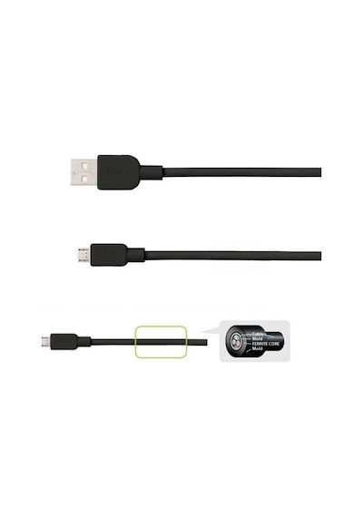 Sony Cp-Ab100 100Cm Micro Usb 2.4A Hızlı Şarj Ve Data Kablosu Siy (267209376)