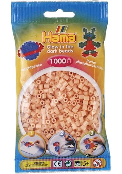 1.000'Lik Hama Midi Boncuk -Karanlıkta Parlayan Kırmızı