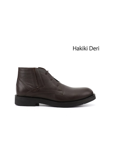 Gönderir Erkek Kahve Floter Fermuarlı Hakiki Deri Klasik Bot Dkmb02842345