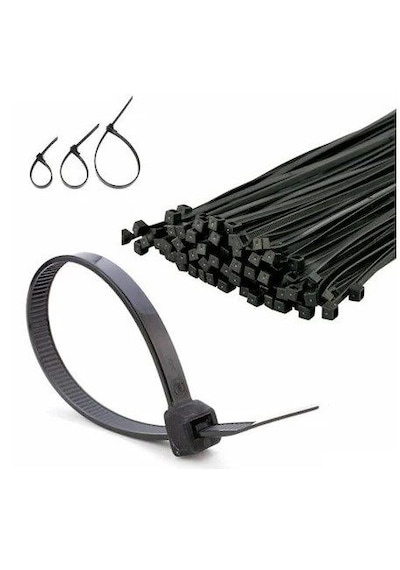 Siyah Cırt Plastik Kelepçe 20 Cm Kablo Bağı - 3.6 200mm 100 Adet