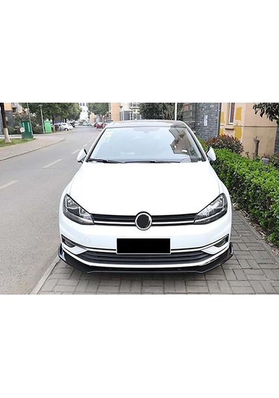 Vw Golf 7 Fl Ön Lip Parlak Siyah 3 Prç Abs 2017 - 2019