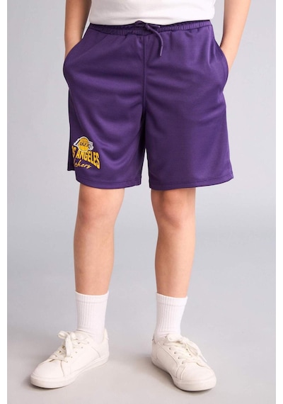 Defacto Nba Los Angeles Lakers Regular Fıt Tül Şort Erkek Çocuk H2918a826hspr299 Mor-pr299
