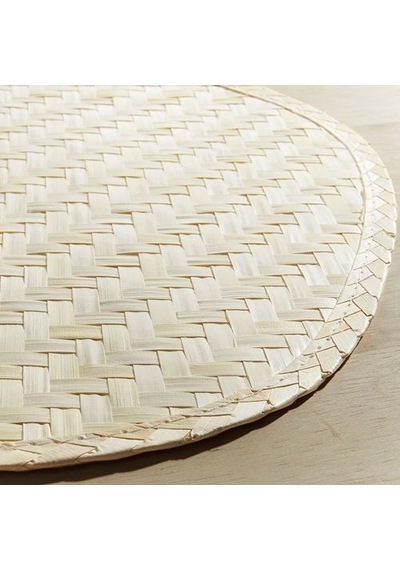 Ikea Paddfısk Amerikan Servis, Palmiye Yaprağı El Yapımı, 37x35 Cm Çok Renkli