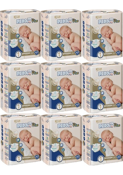 Pedo Plus Bebek Bezi Beden:1 2-5kg Yeni Doğan 360 Adet Jumbo Ek 9'lu