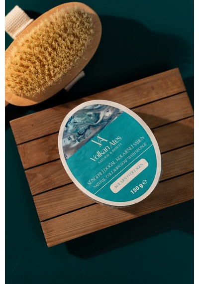 Volkan Ates Natural & Beauty Kolajen Süngerli Doğal Sabun 150 Gr