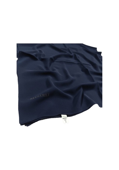 Mısırlı Eşarpları Tesettür Giyim Krep Kadın Eşarp 120x120 Cm - Lacivert