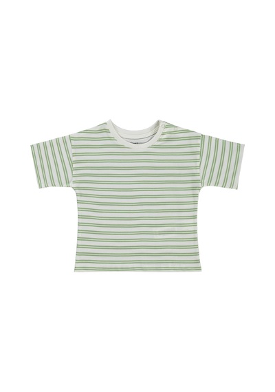 Civil Baby Çizgili 6-18 Ay Tişört - Haki